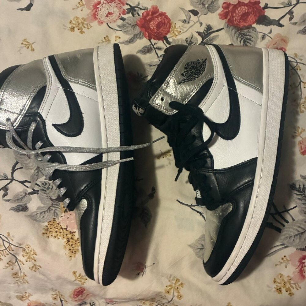 Nike Air Jordan Retro 1 "silver toe" OG sneakers sz9